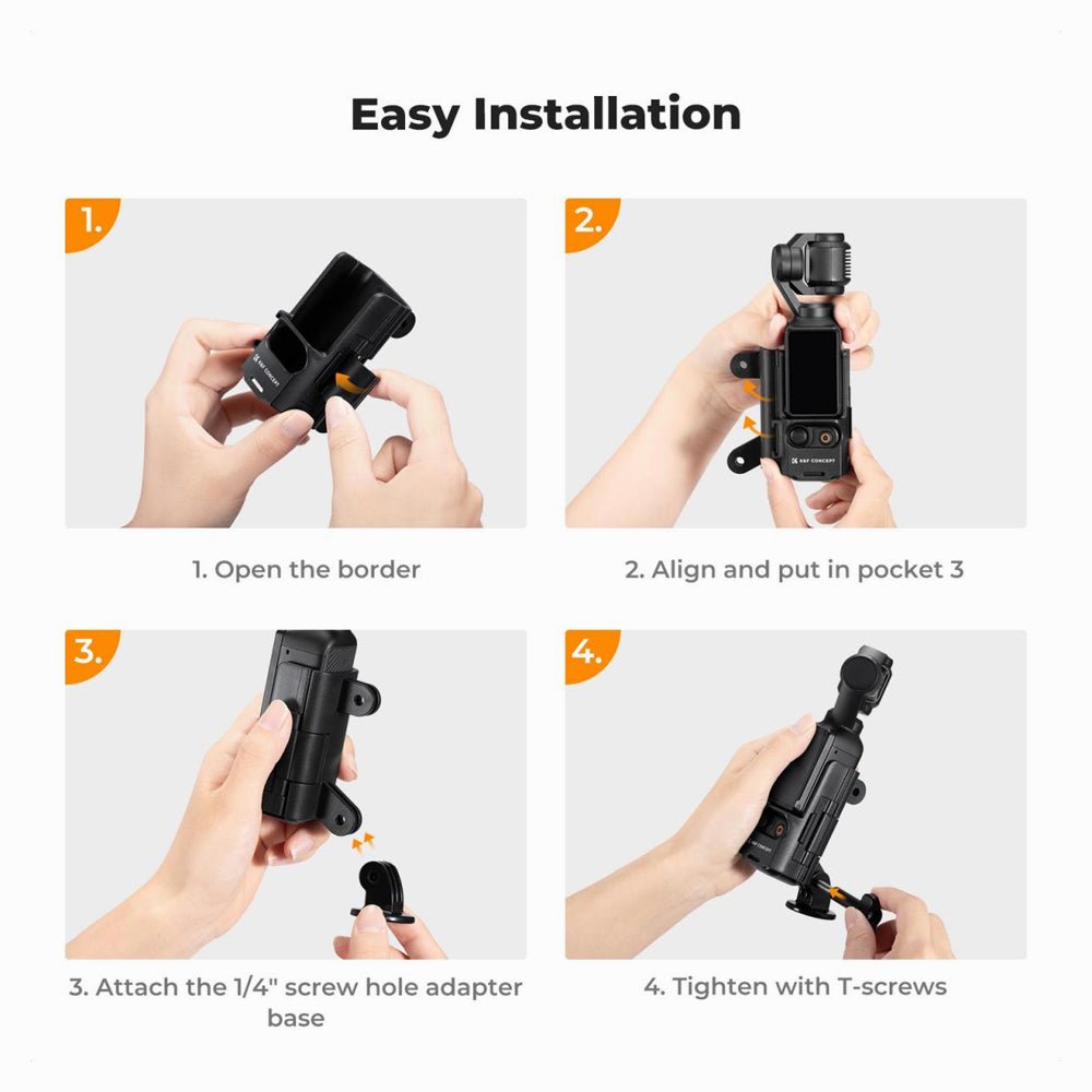 K&F Concept Expansion Adapter Mount Bracket Compatible with DJI Osmo Pocket 3(SKU.2284) thumbnail 2