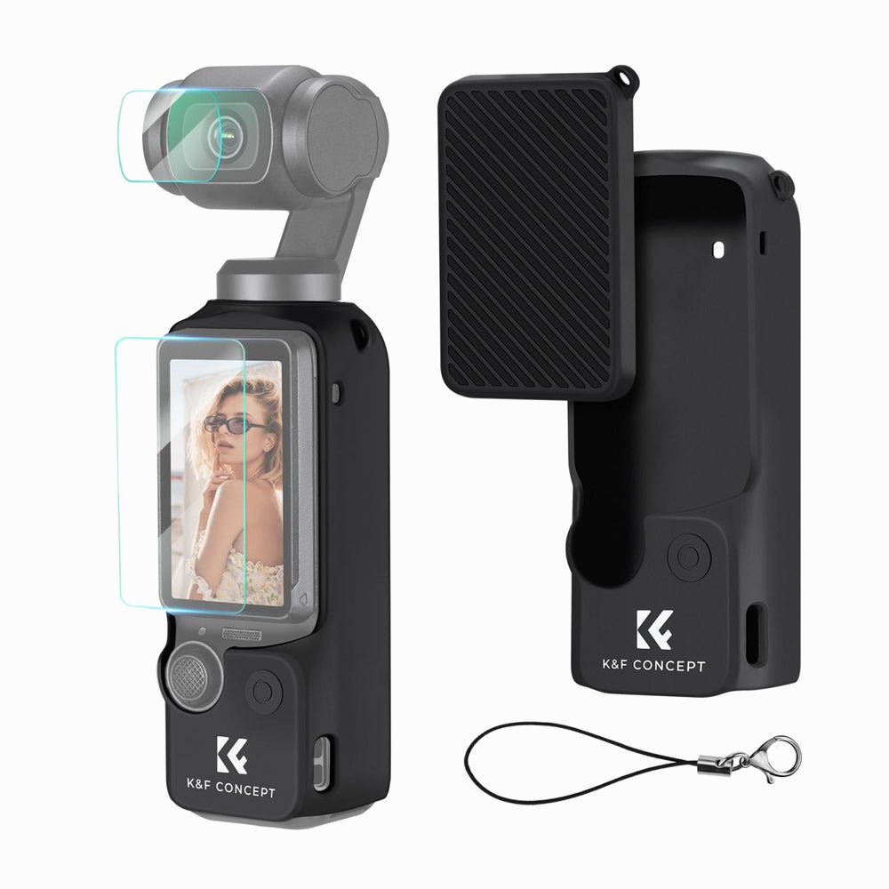 K&F Concept DJI Pocket 3 Silicone Protective Case Set Screen Protector (KF31.110)
