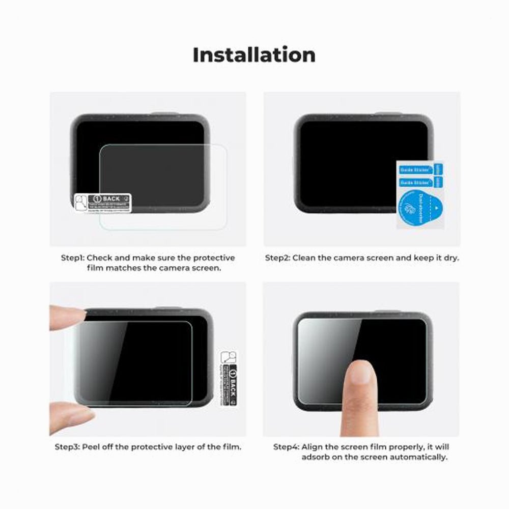 K&F Concept GoPro Hero 9/10/11/12 Screen Protector 9pcs KIT(SKU.2191) thumbnail 2