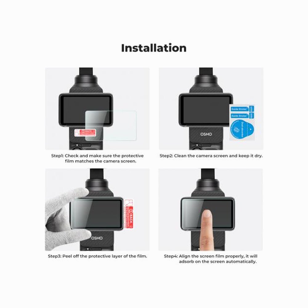 K&F Concept DJI Osmo Pocket 3 Screen Protector (SKU.2231) thumbnail 2