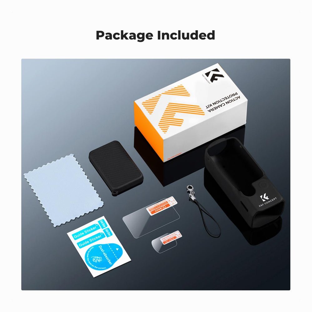 K&F Concept DJI Pocket 3 Silicone Protective Case Set Screen Protector (KF31.110) thumbnail 2