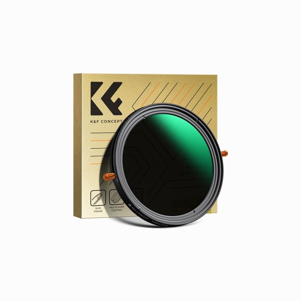 K&F Concept 82mm ND & CPL 2 in 1 Lens Filter, ND2-ND32 (1-5 Stop) Variable Neutral Density and Polarizer for Camera Lens Nano-Dazzle Series