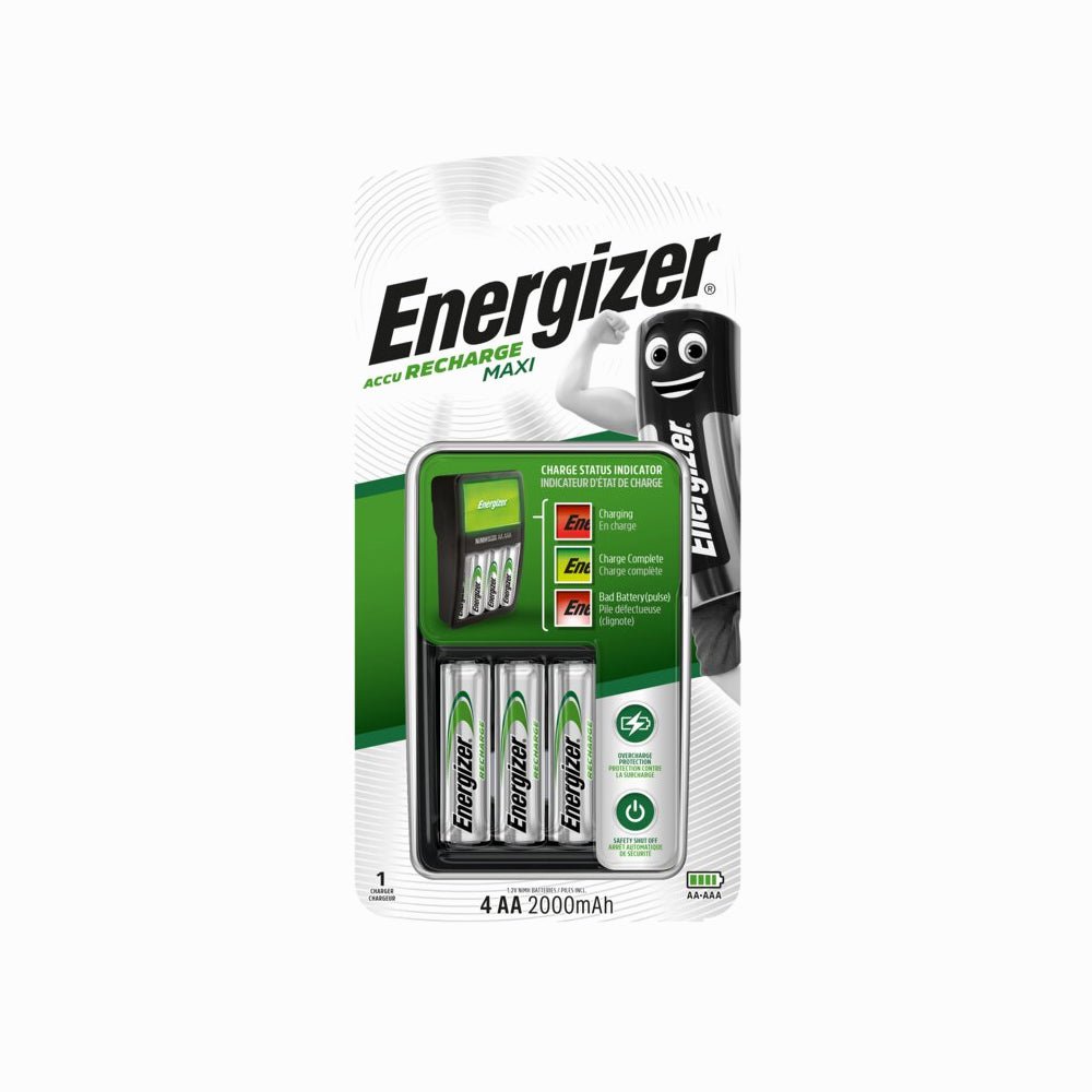 Energizer Maxi Battery Charger 4 AA 2000 mAh