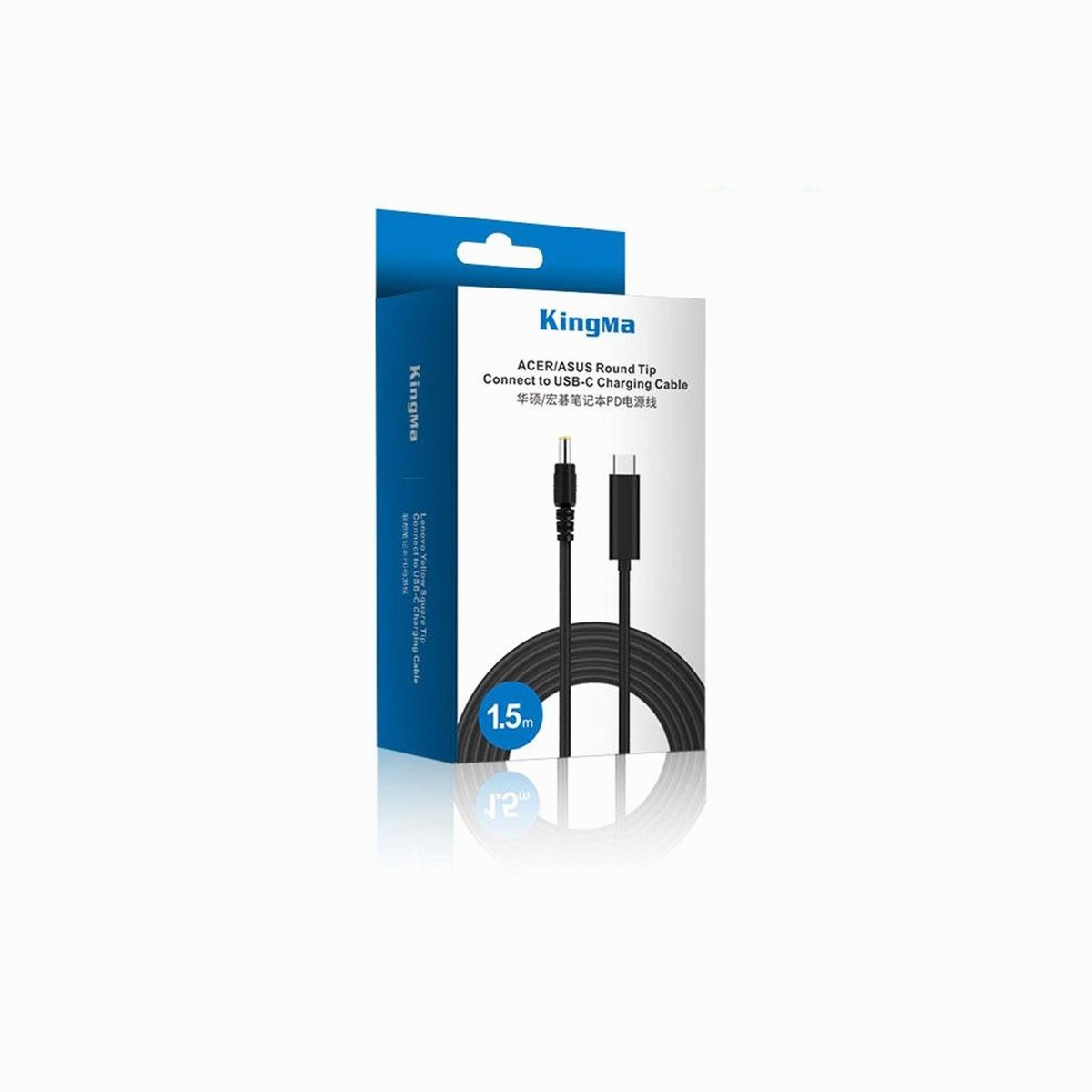 KingMa 65W USB-C to ASUS Round Tip (5.5*2.5mm) Charging cable For-ASUS-5525 thumbnail 2