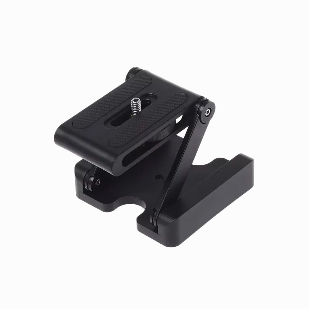 Z-Shaped Foldable Tripod Head Plate w/ 1/4" & 3/8" Screws for DSLR & Mirrorless Cameras thumbnail 2