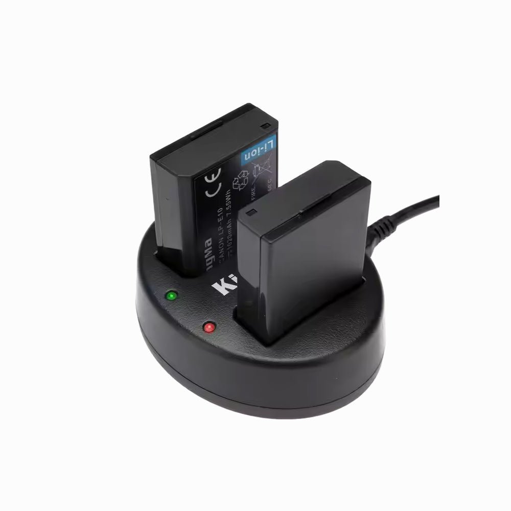 KingMa 2-Pack 1020mAh LP-E10 Battery Usb Dual Charger Kit (BM015-LPE10)
