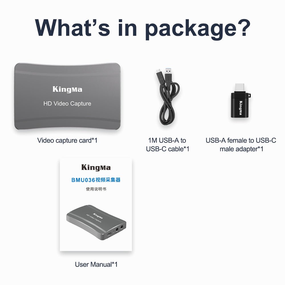 Kingma 1080P 60Fps Hdmi Video Capture Card thumbnail 2