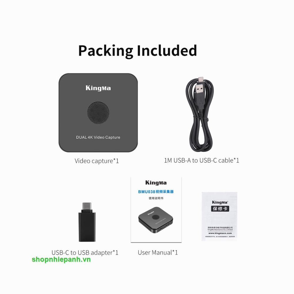 Kingma DUAL 4K video capture card BMU038 thumbnail 2