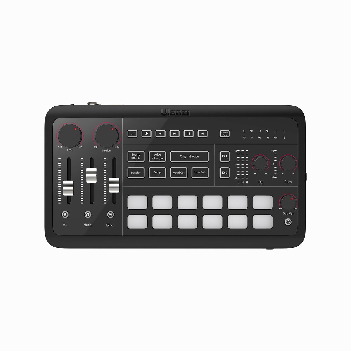 Ulanzi AX01 UCaster Live All-In-One USB-C Audio Interface/Mixer thumbnail 2