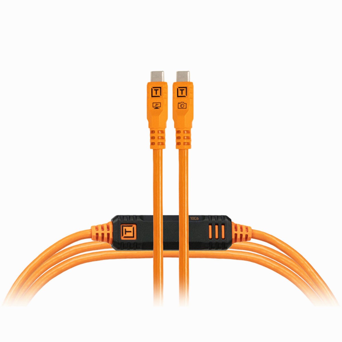 Tether Tools TetherPro Optima USB-C Cable (15', High-Visibility Orange) SKU: CUC15G2-ORG