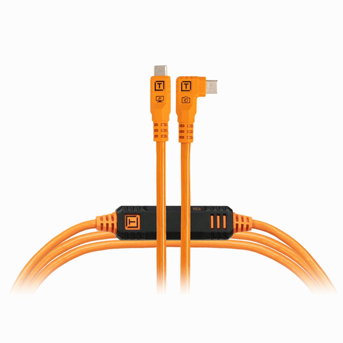 Tether Tools TetherPro Optima USB-C Cable (15', High-Visibility Orange, Right-Angle)SKU: CUC15RTG2-ORG