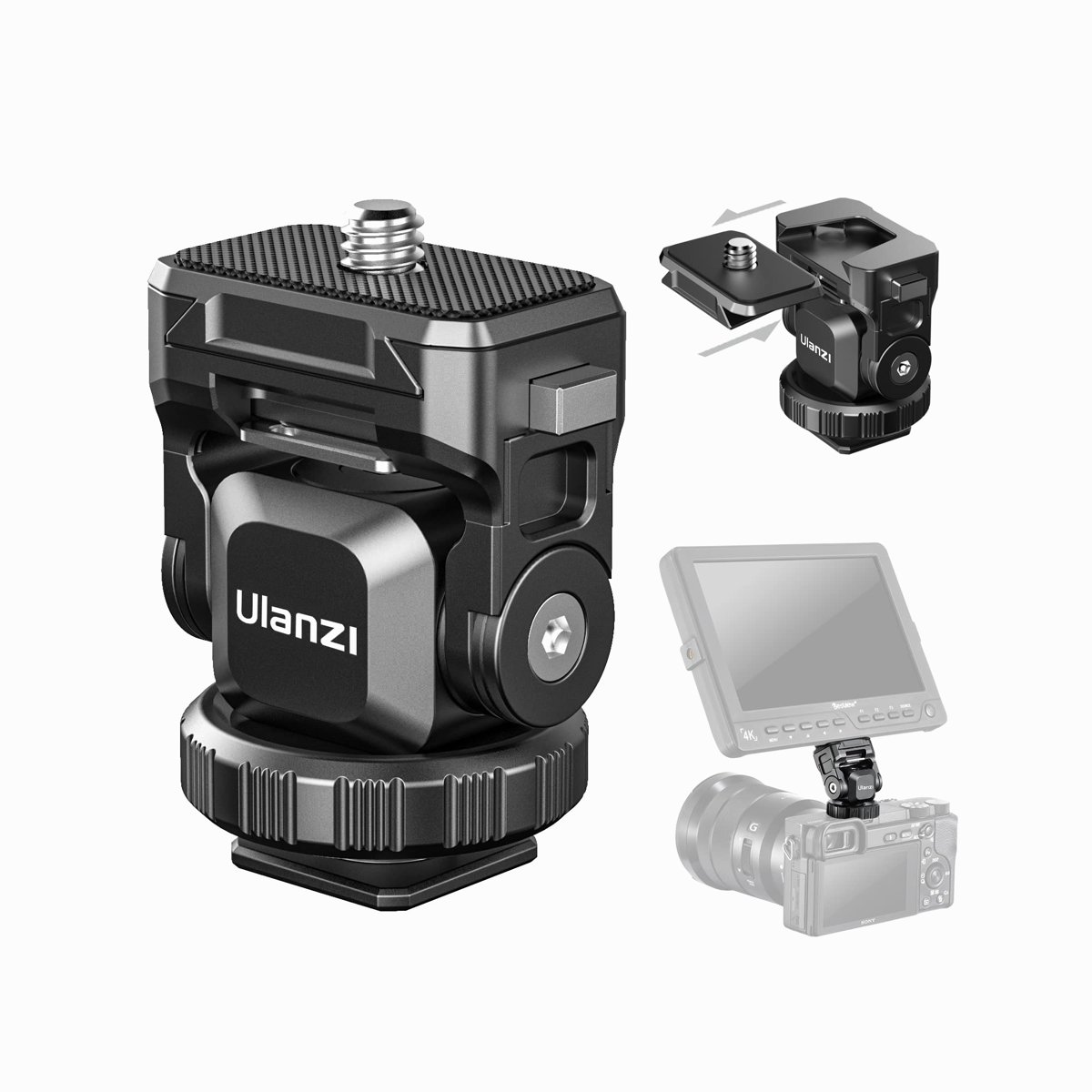 UURig R067 Adjustable Monitor Mount with Quick Release thumbnail 2
