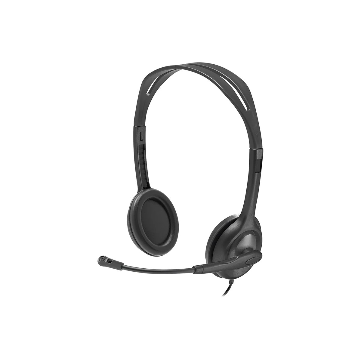 Logitech H111 Wired Over-the-head Stereo Headset - Black thumbnail 2