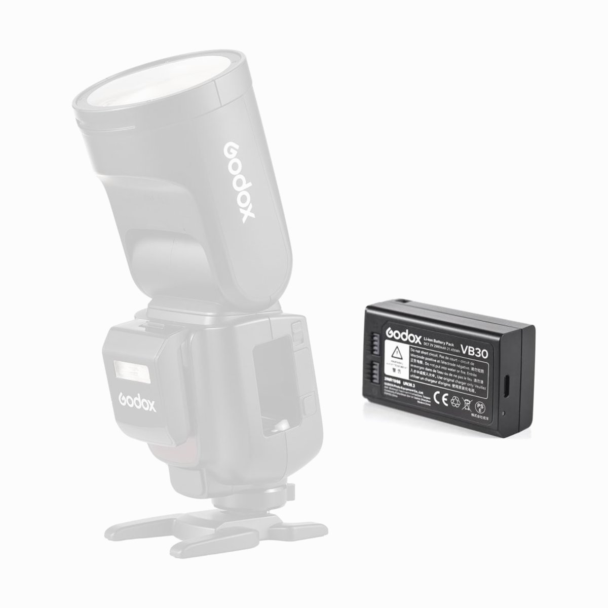 GODOX VB30 BATTERY FOR V1PRO FLASH HEAD thumbnail 2