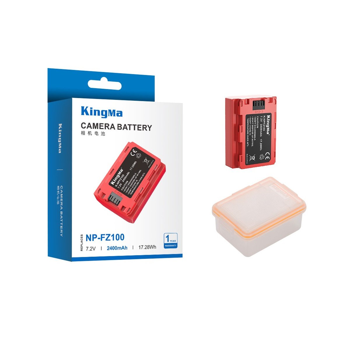 KINGMA NP-FZ100 2400mAh CAMERA BATTERY thumbnail 2