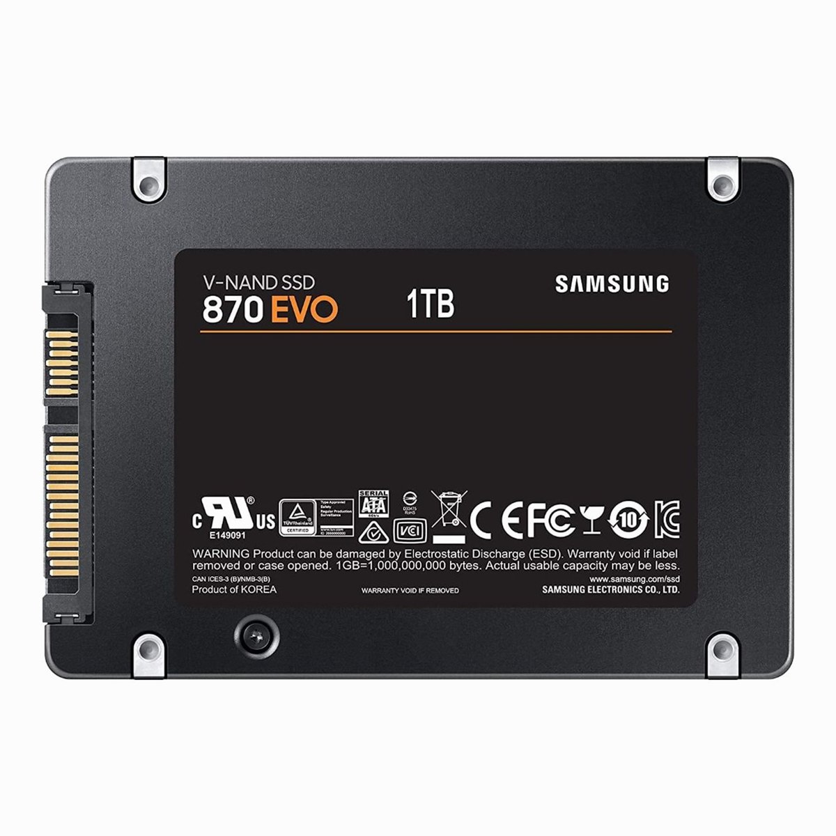 Samsung 870 EVO 1TB SSD SATA III 2.5 inch (MZ-77E1T0BW) thumbnail 2