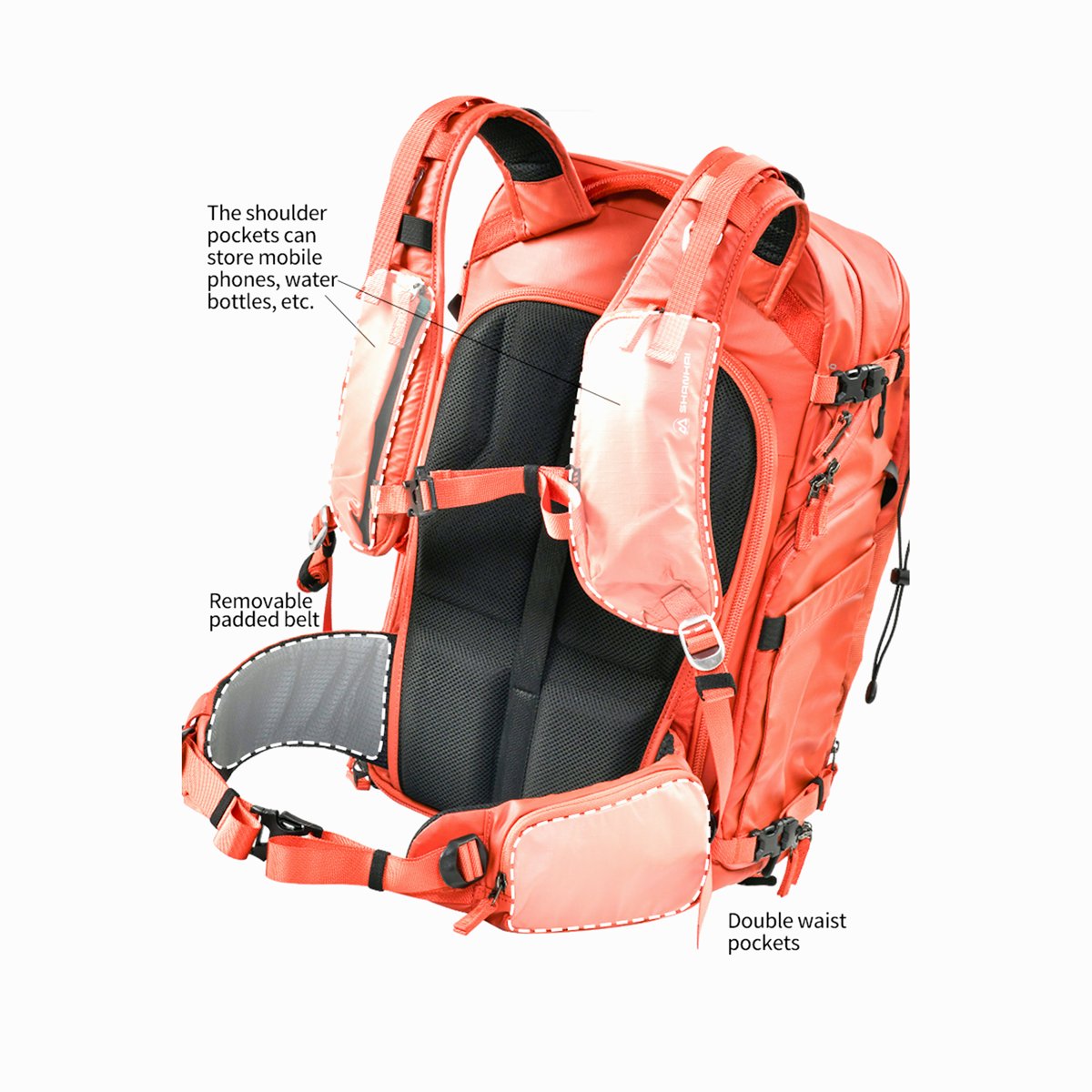 EIRMAI S35 ORANGE COLOUR PHOTOGRAPHY BACKPACK-35L thumbnail 2