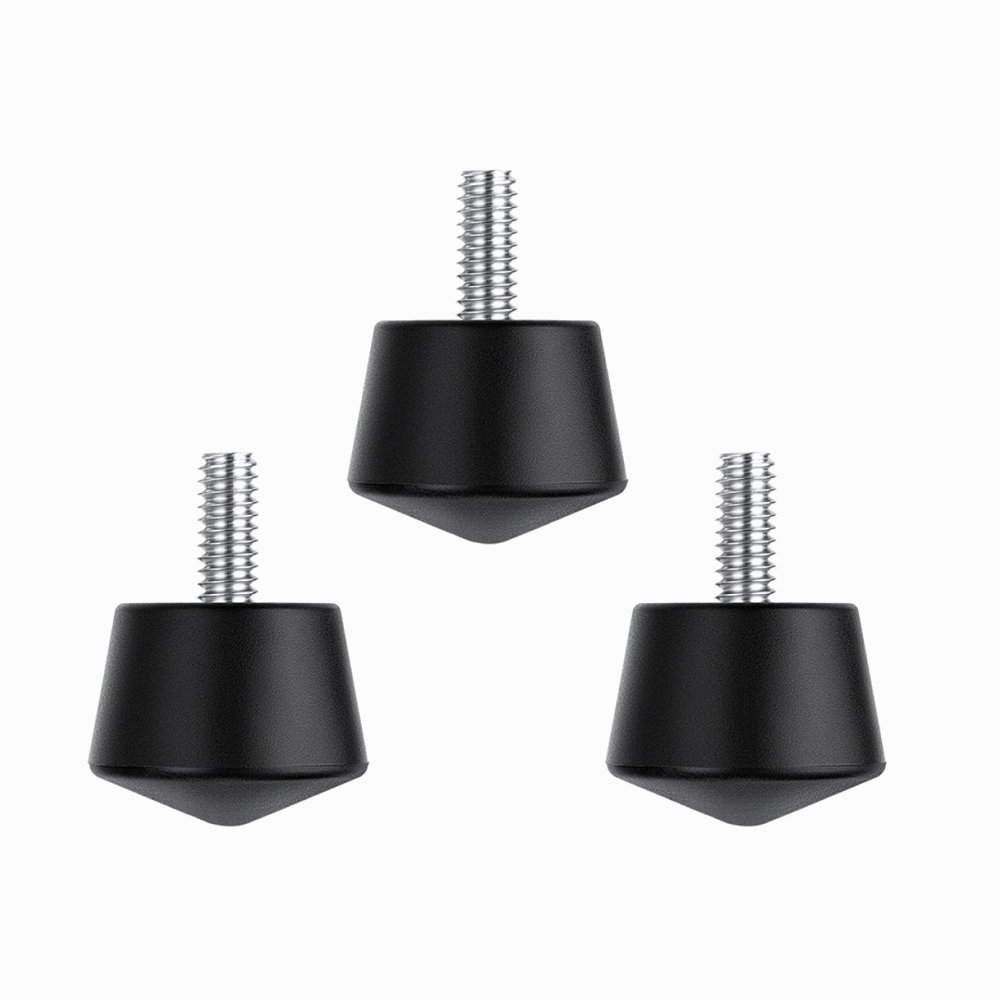 K&F Concept Universal Anti-Slip Rubber Tripod Foot Spikes Compatible with 1/4 inch Thread Tripod Monopod Legs Feet Replacement Parts (3 PCS)