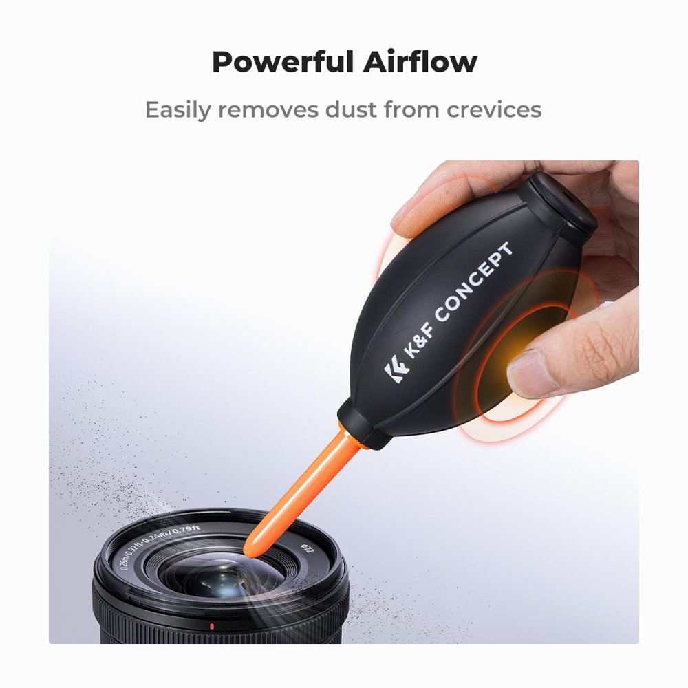 K&F Concept KF08.045 Lens Air Blower, Rubber Bulb Air Pump Dust Blower Cleaner, with Long Nozzle thumbnail 2
