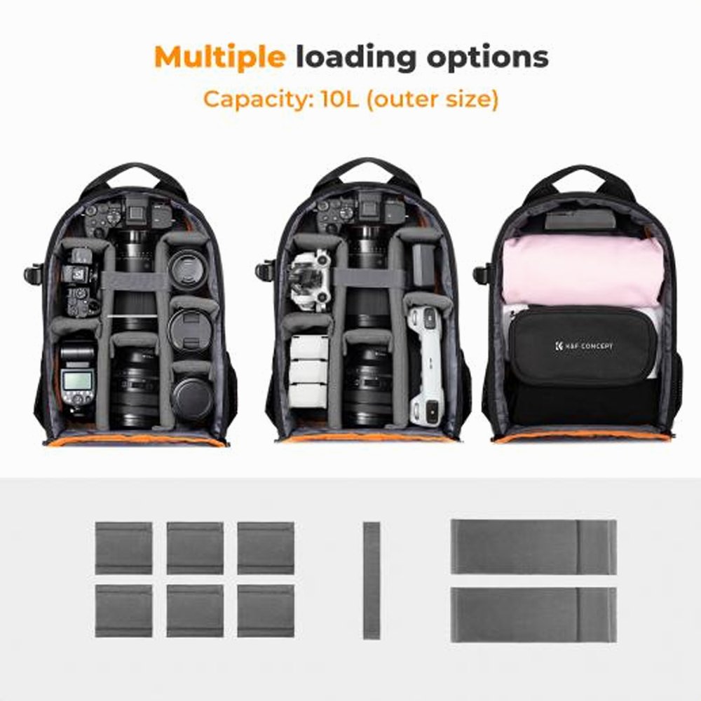 K&F Concept KF13.165 Camera Backpack for Photographers Large Waterproof Photography Camera Bag thumbnail 2