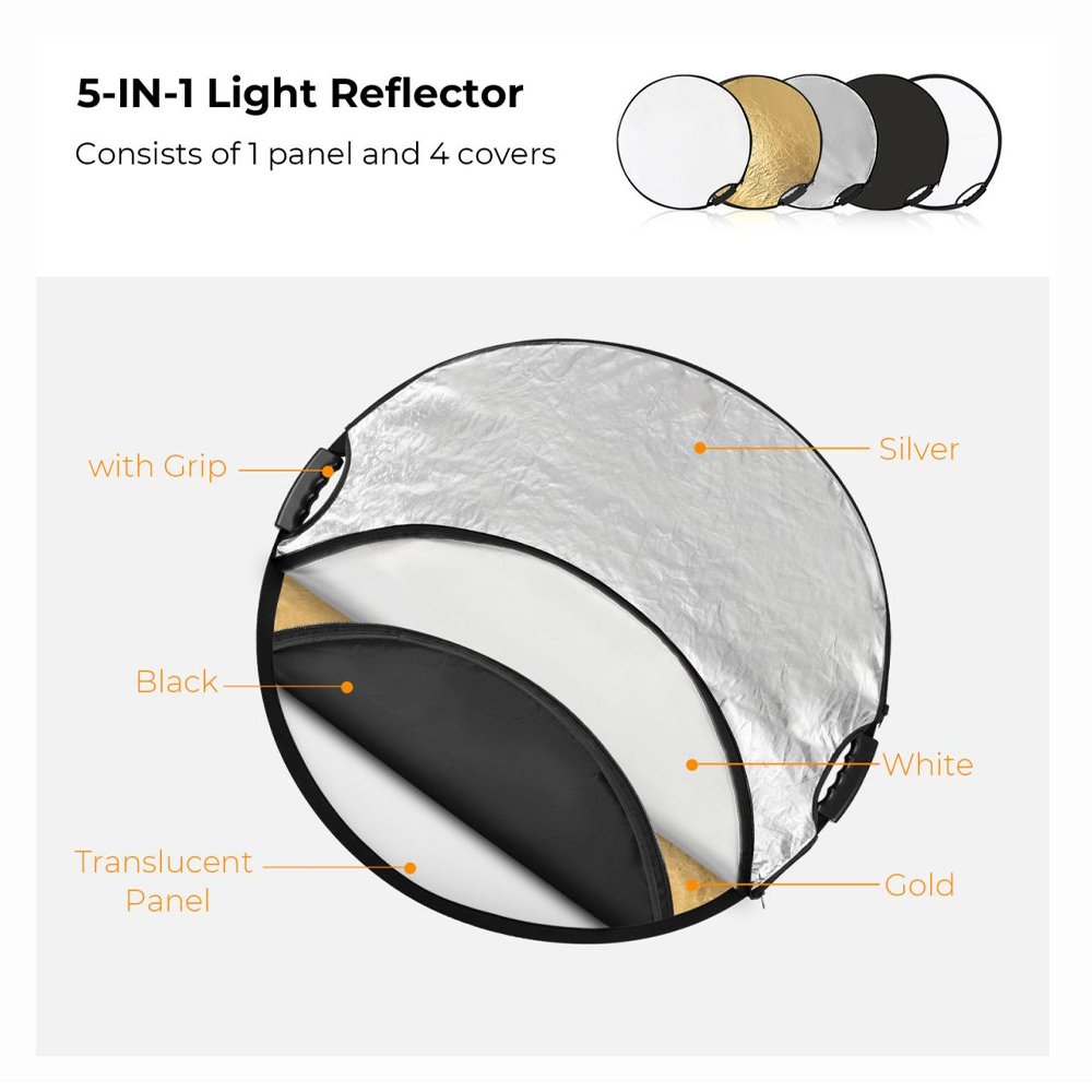 ZEGO 5in1 Reflector Round 80cm thumbnail 2