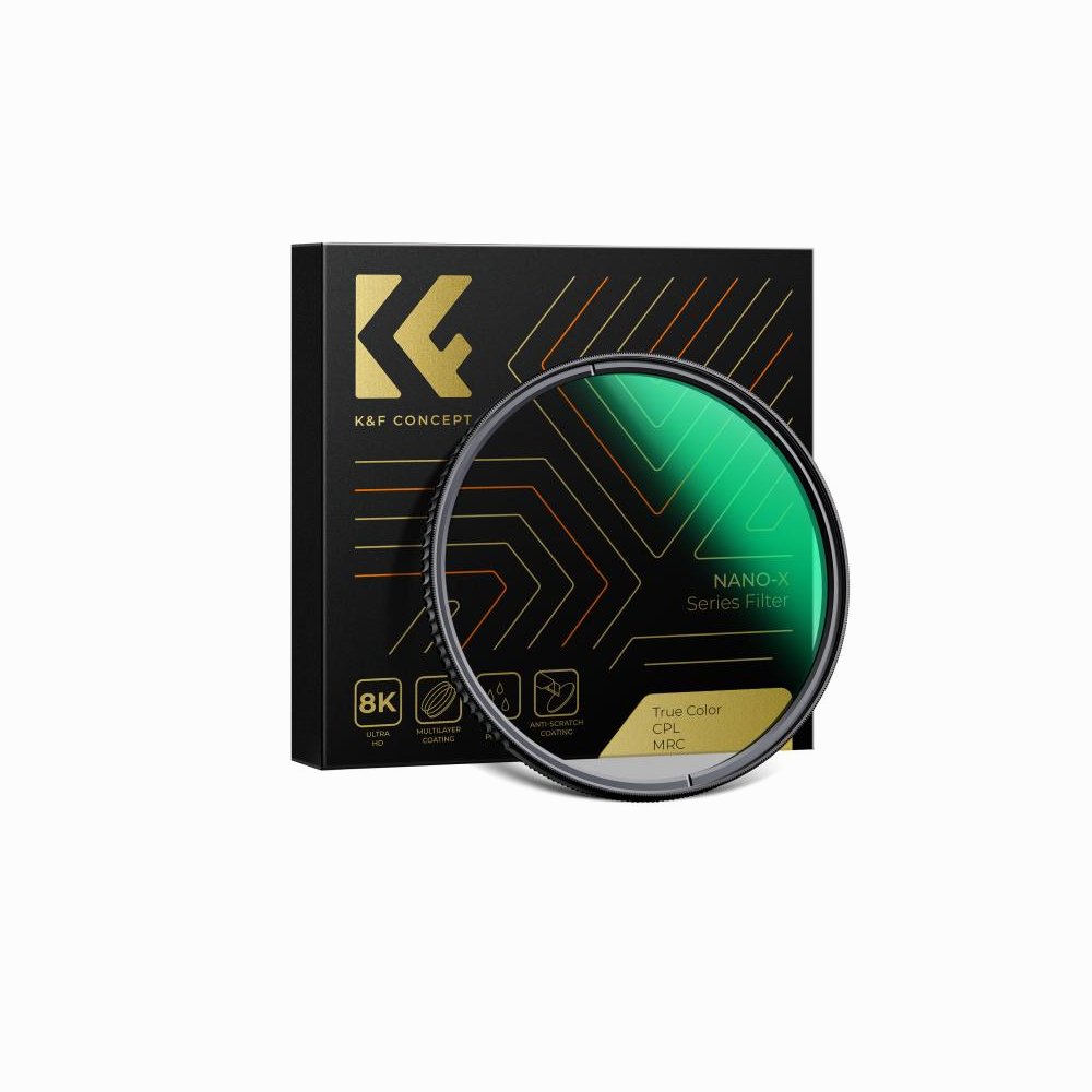 K&F Concept 77mm CPL Filter True Color Circular Polarizers Filter Nano-Xcel Series-KF01.2371