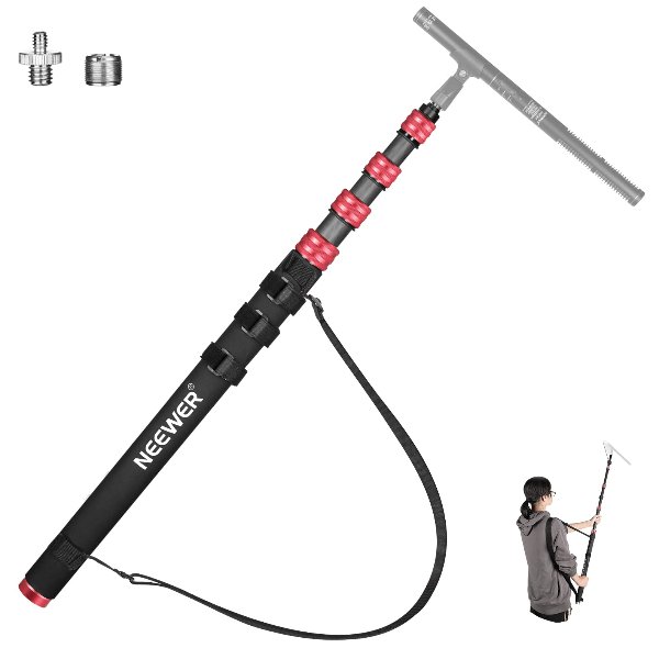 NEEWER MICROPHONE BOOMPOLE HOLDER CARBORN FIBERοΌ300CMοΌ