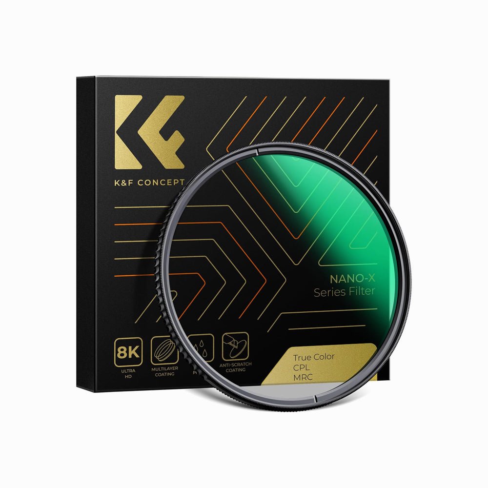 K&F Concept 82mm CPL Filter True Color Circular Polarizers Filter Nano-Xcel Series-KF01.2372