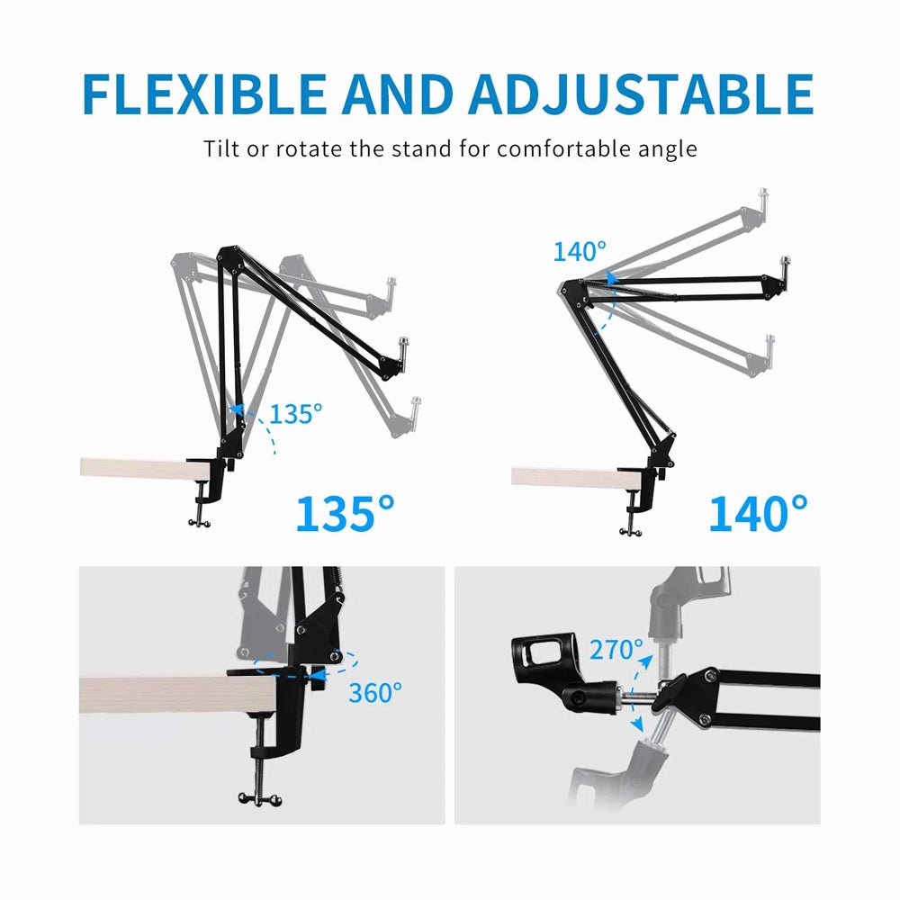 FEELWORLD AMS1 Adjustable Microphone Scissor Arm Stand thumbnail 2