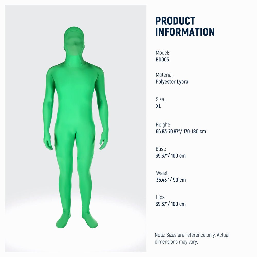 Neewer BD003 Photography Video Chromakey Green Suit XL thumbnail 2