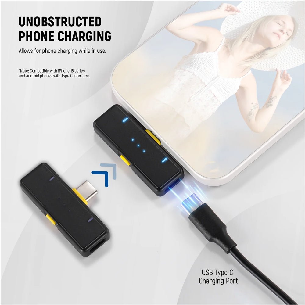 NEEWER KM15 Wireless Microphone Kit For Type C Phone thumbnail 2