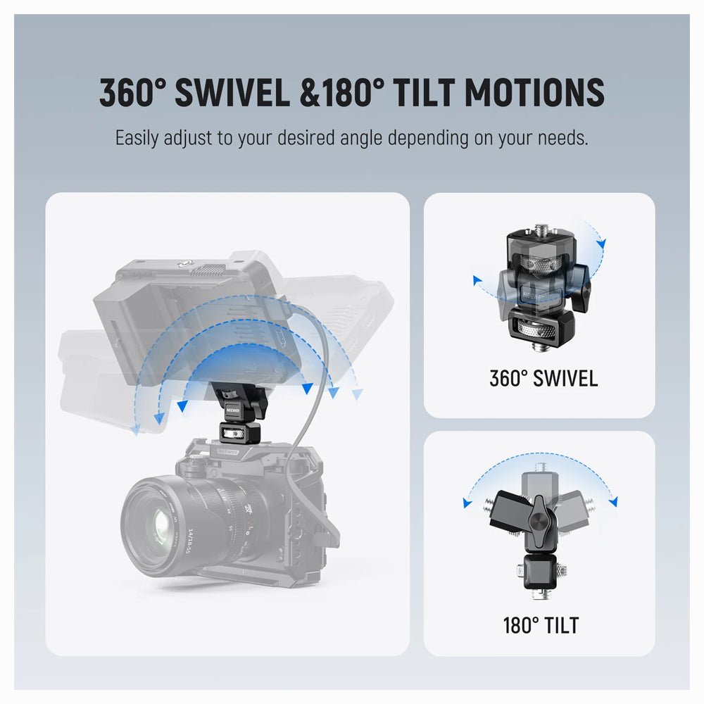 NEEWER MA004 Camera Monitor Mount With ARRI Locating thumbnail 2