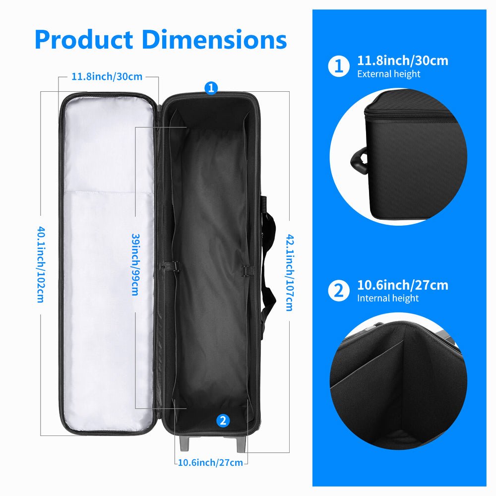 NEEWER NW-B01 Trolley Case with Wheels(102x 30x 30centimeters) thumbnail 2