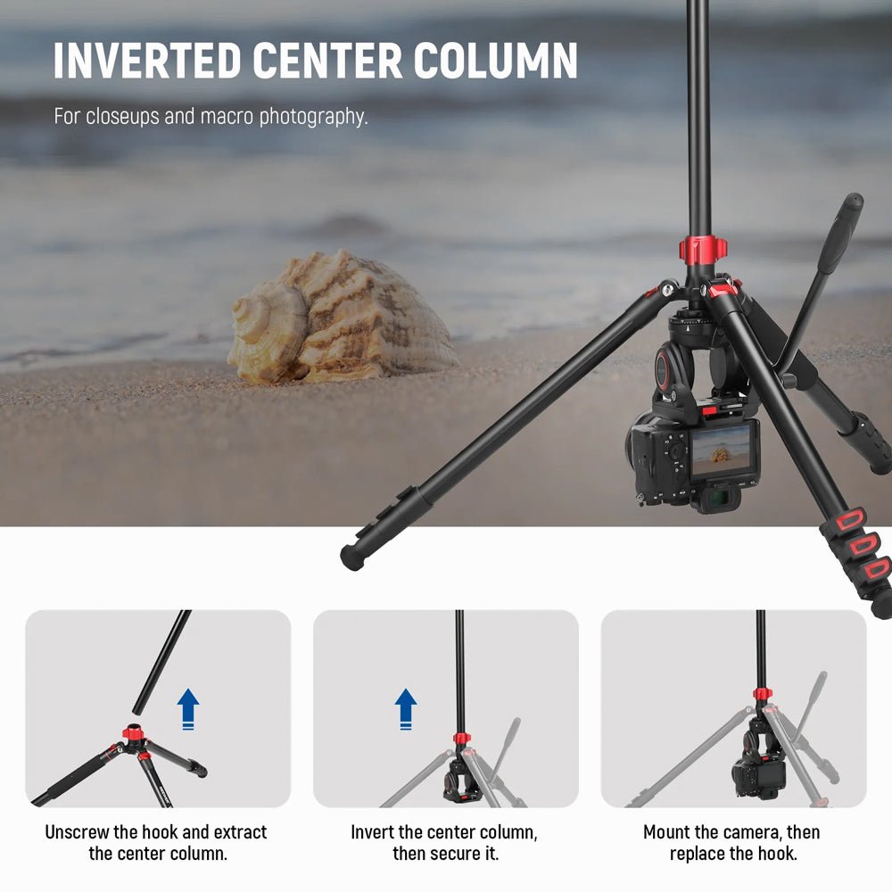 NEEWER TP72A Fluid Head Video Tripod Monopod thumbnail 2