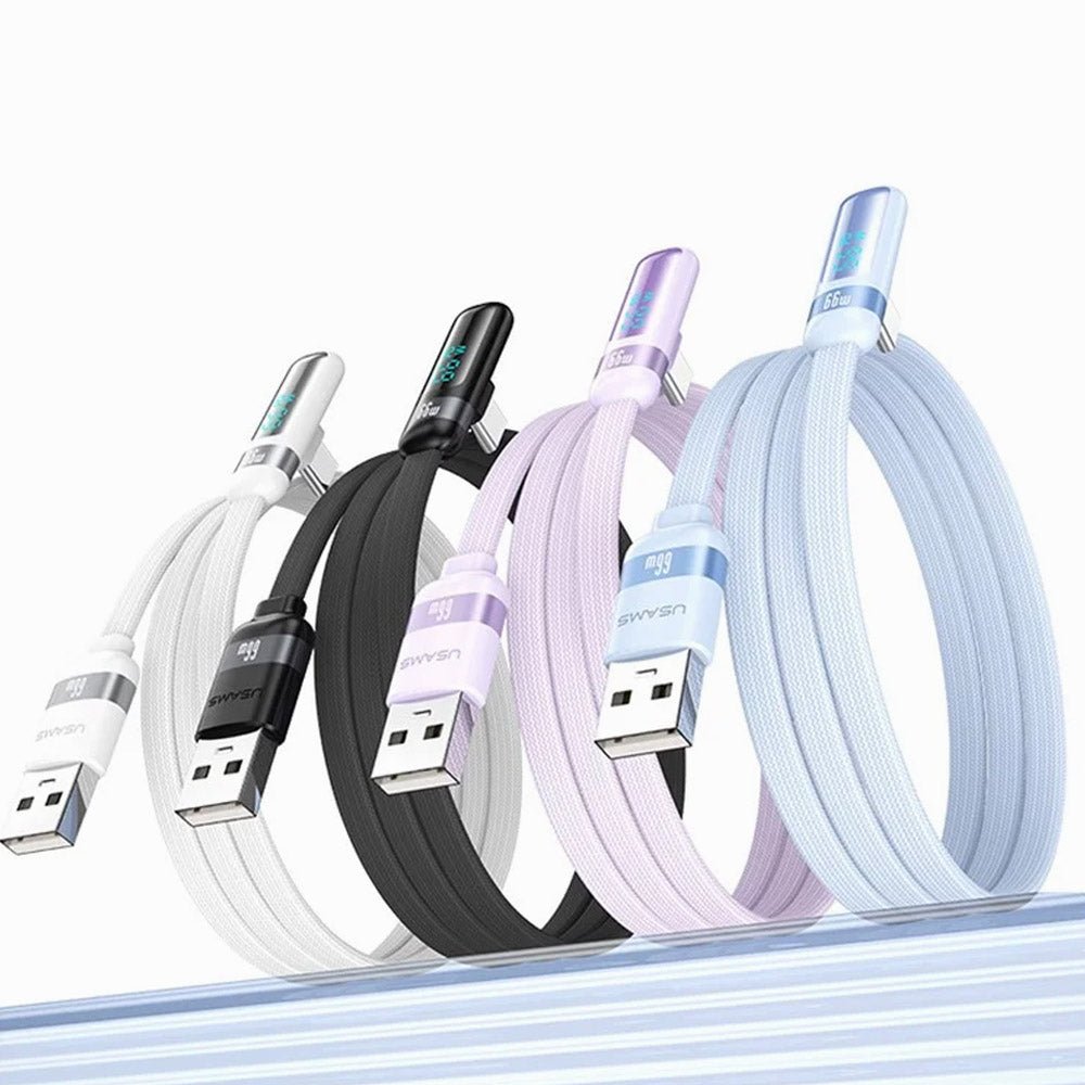 USAMS A-C Right Angle Cable Black 1.2M USSJ651 thumbnail 2