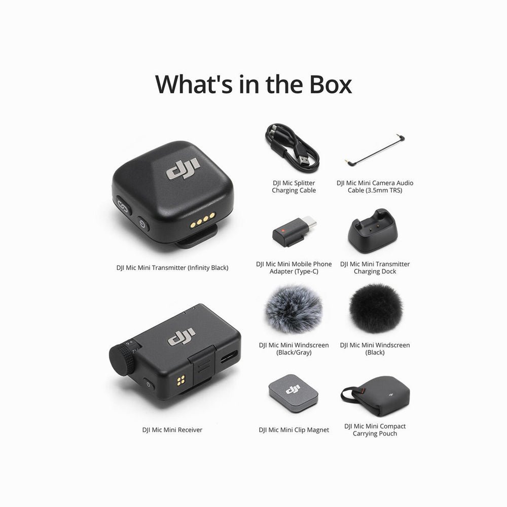DJI Mic Mini Compact Wireless Microphone System for Camera & Smartphone (1 TX + 1 RX) thumbnail 2