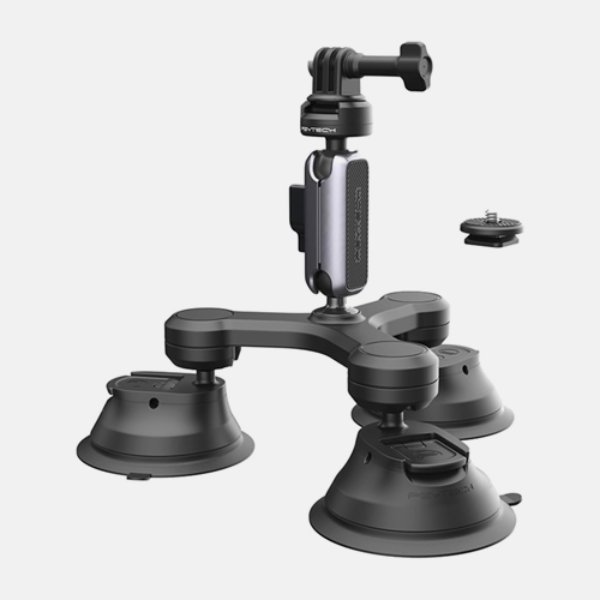 PGYTECH 3-Arm Suction Mount with CapLock Ball Head & 3-Prong Mount-P-GM-224