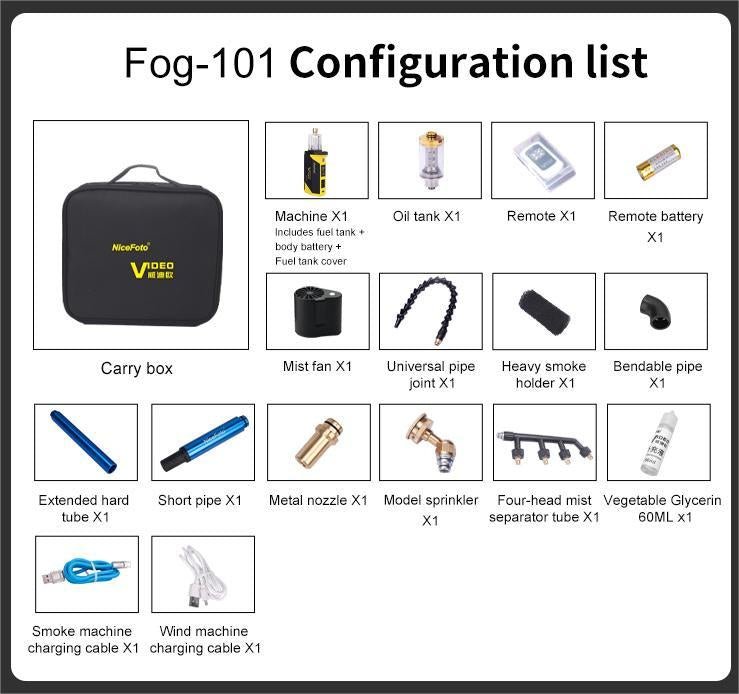 NICE FOTO SMOKE MACHINE FOG-101 thumbnail 2