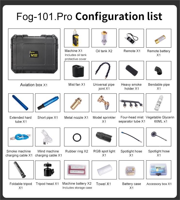NICE FOTO SMOKE MACHINE FOG-101 PRO thumbnail 2