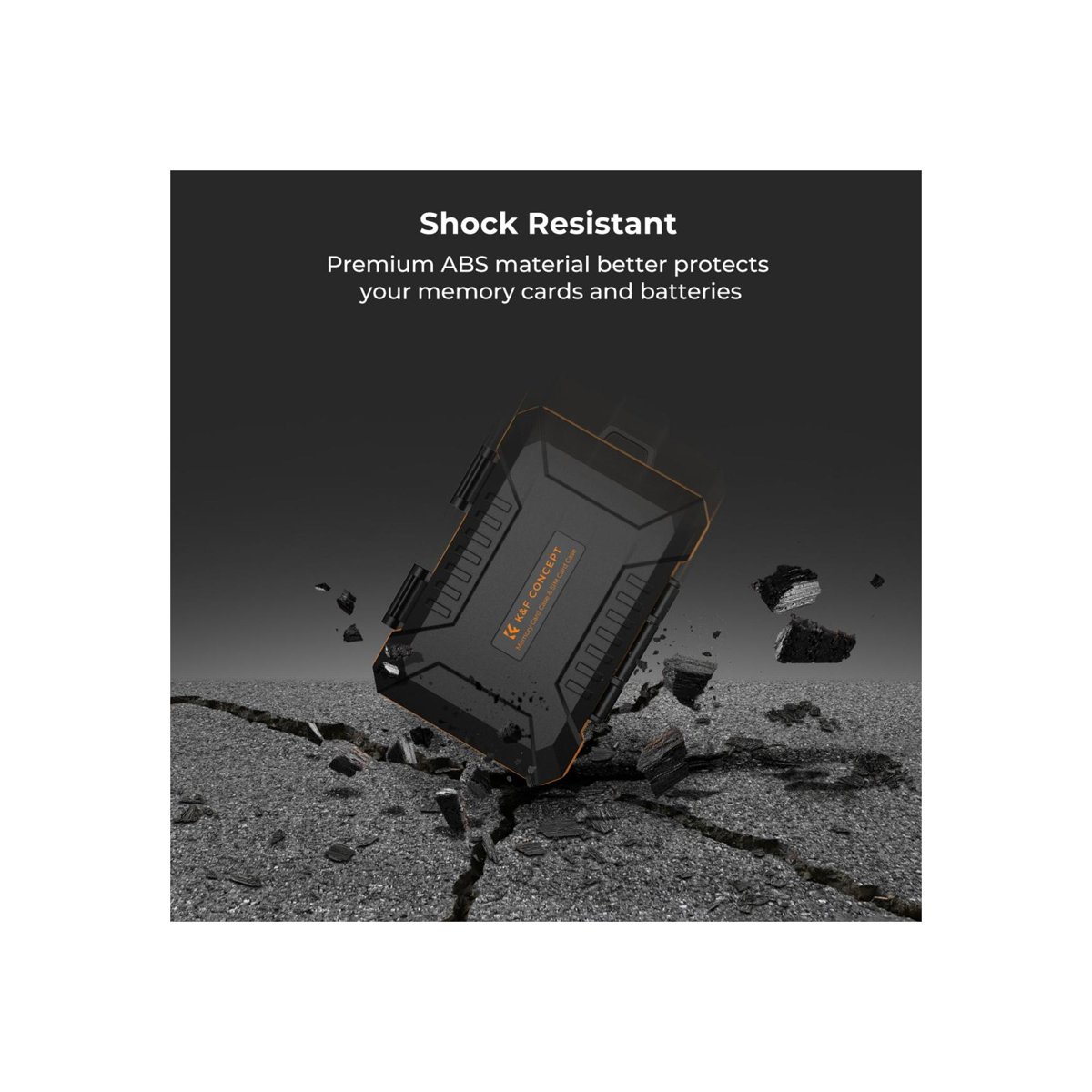 K&F Concept 29 Slots Memory Card Case, Water-Resistant CF SD SIM Card Case Holder for 8 x SD 4 x CF/XQDs 12 x Micro SD (TF) 2 x Nano SIM 2 x thumbnail 2