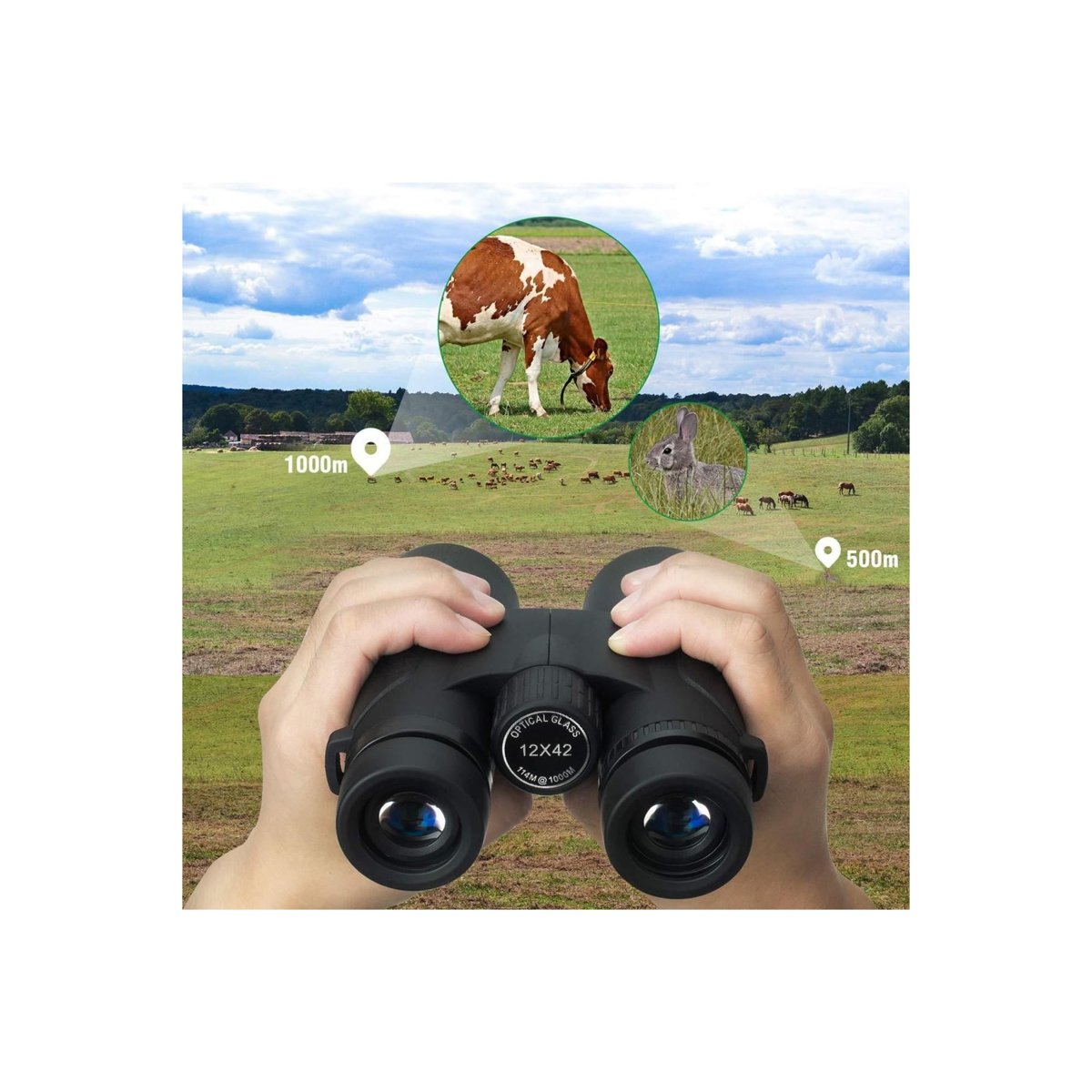 K&F CONCEPT KF33.024 10x42 High-power Binoculars thumbnail 2