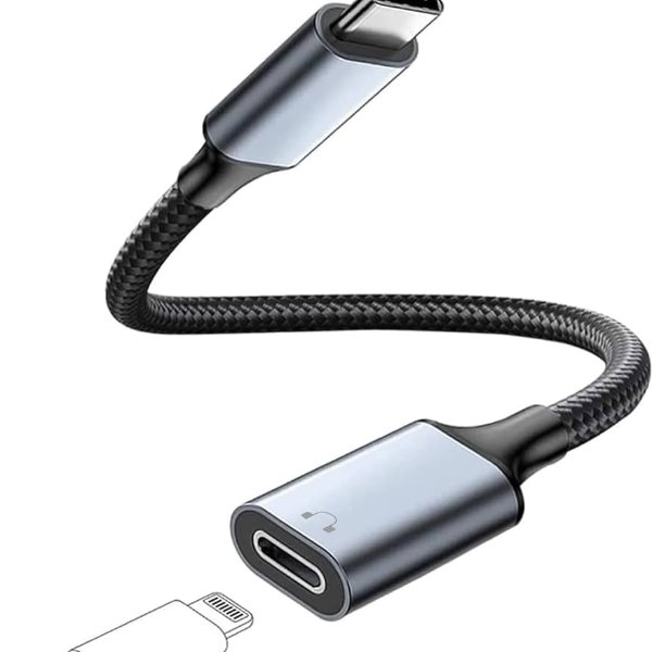 USB C to Lightning Audio Adapter Cable USB Type CMale to Lightning image 1