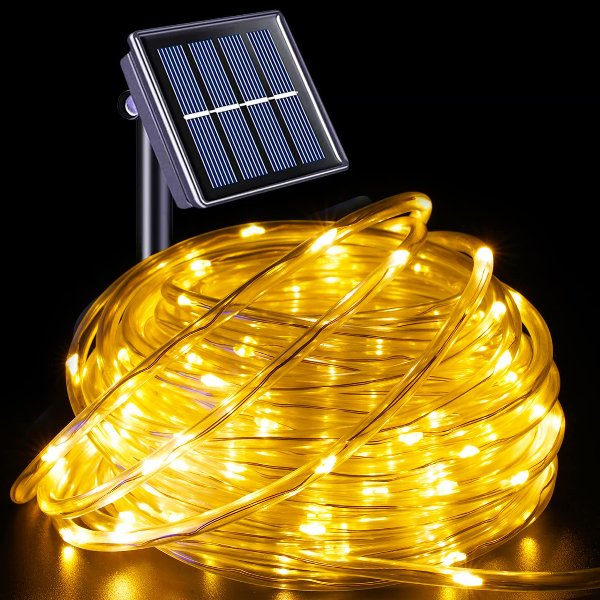 Solar Led Light100 LED Warm White Colorful image 1