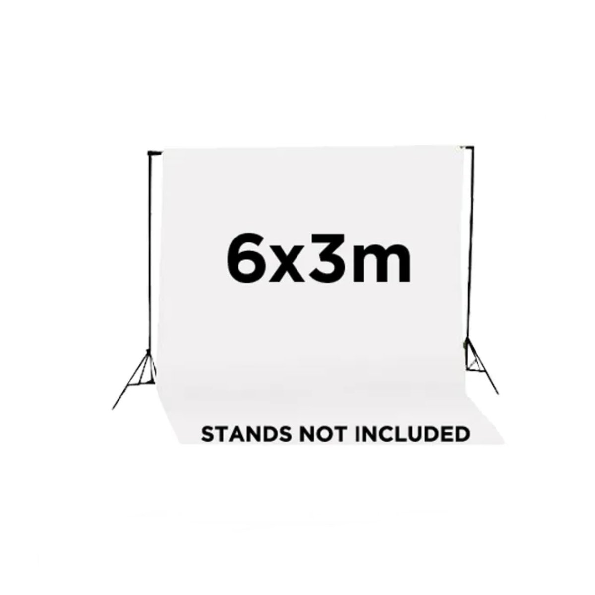Jinbei White 3 x 6m Muslin Photographic Studio Backdrop thumbnail 2