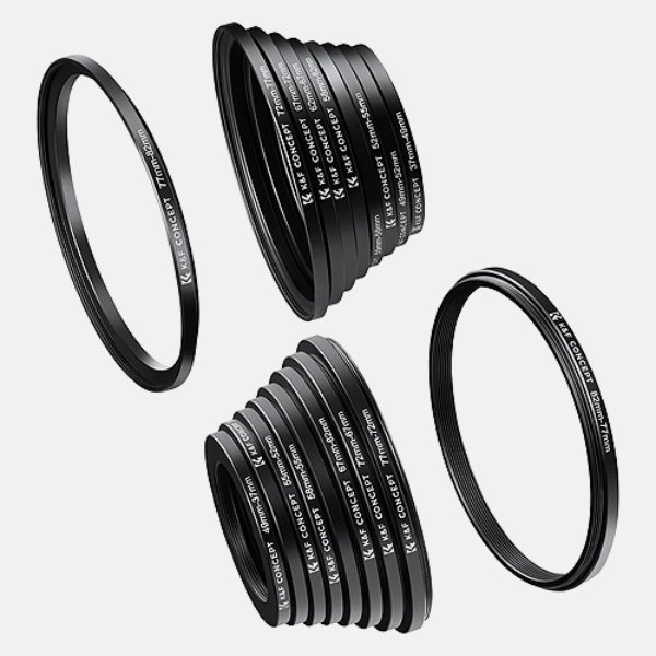 K&F Concept 18 Pieces Filter Ring Adapter Set (SKU.0629)