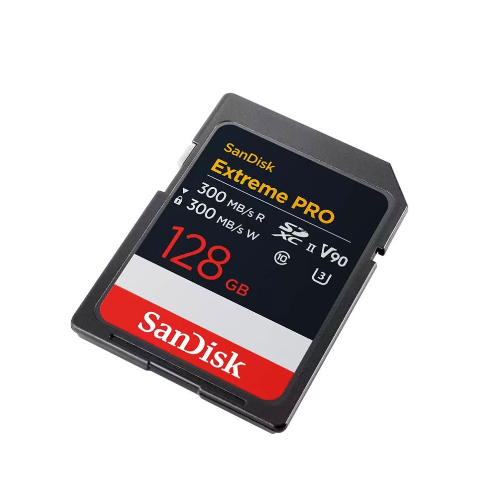 SanDisk Extreme PRO 128GB 300/260 MB/S UHS-II V90 SDXC Memory Card (SDSDXDM-128G-GN4IN S) thumbnail 2