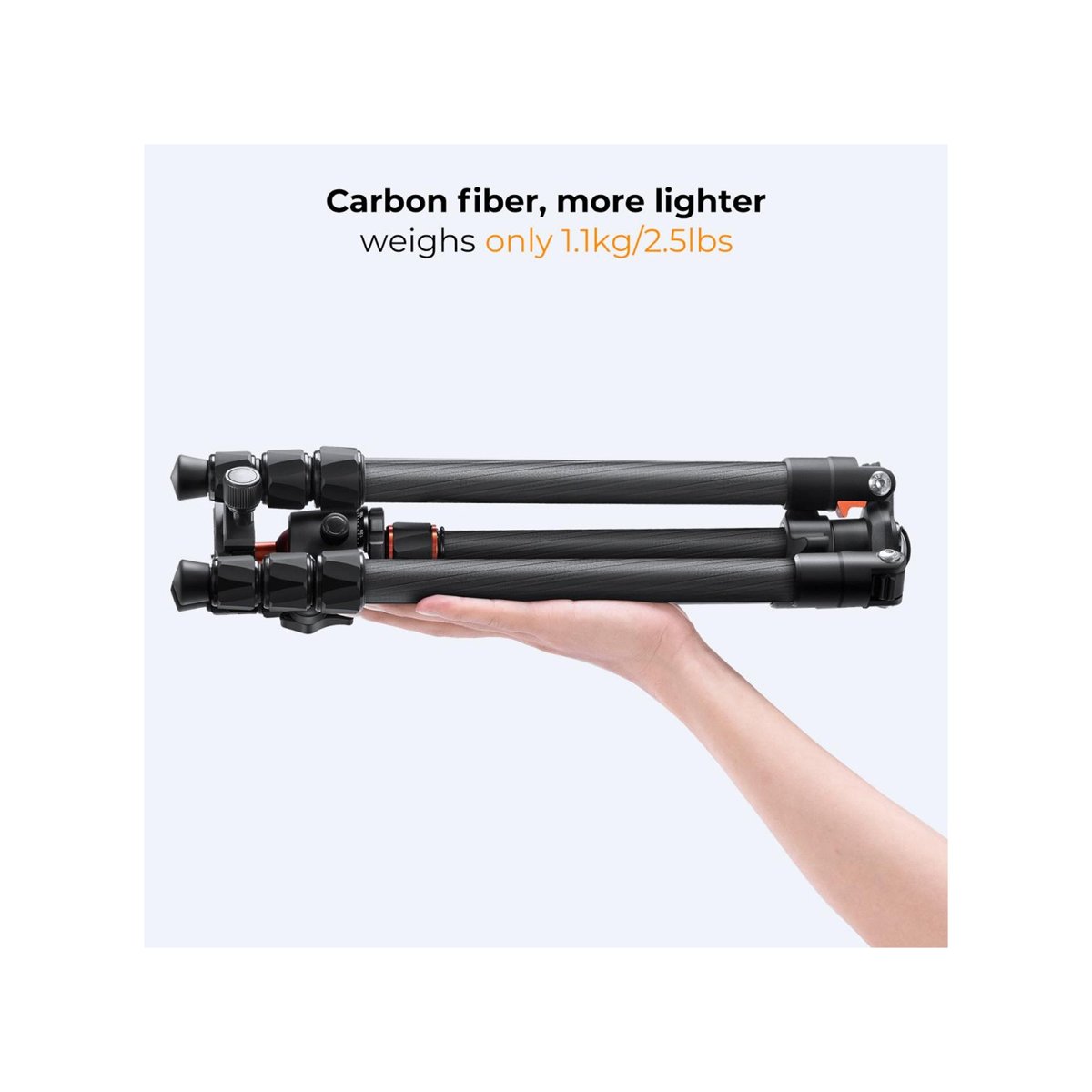K&F Concept O254C2+BH-36 Carbon Fiber TRIPOD(KF09.123) thumbnail 2