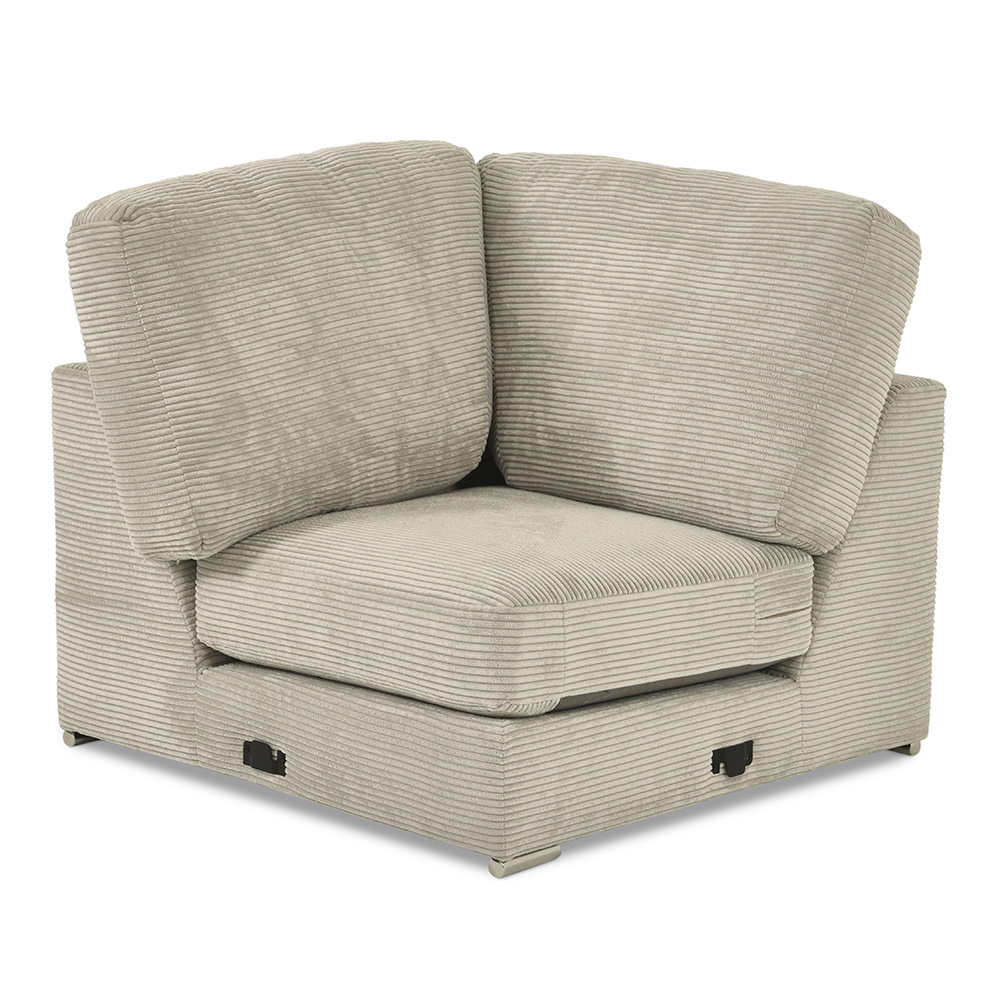 1-Seater Corner Sofa, Light Grey thumbnail 2