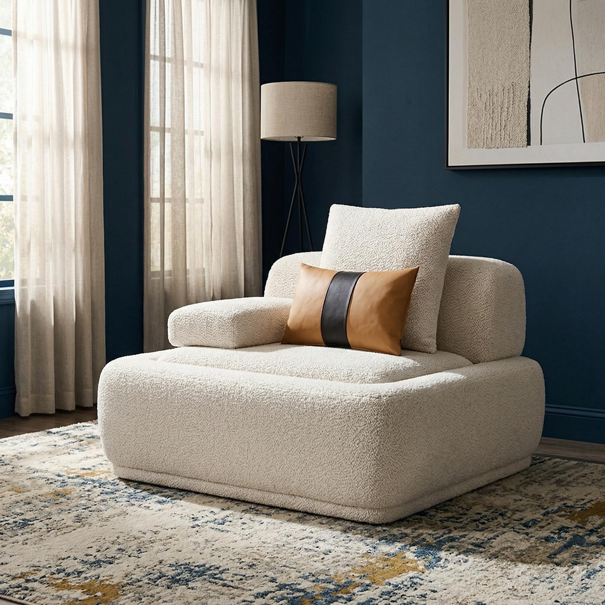 Volo Modern Textured Lounge Armchair thumbnail 2