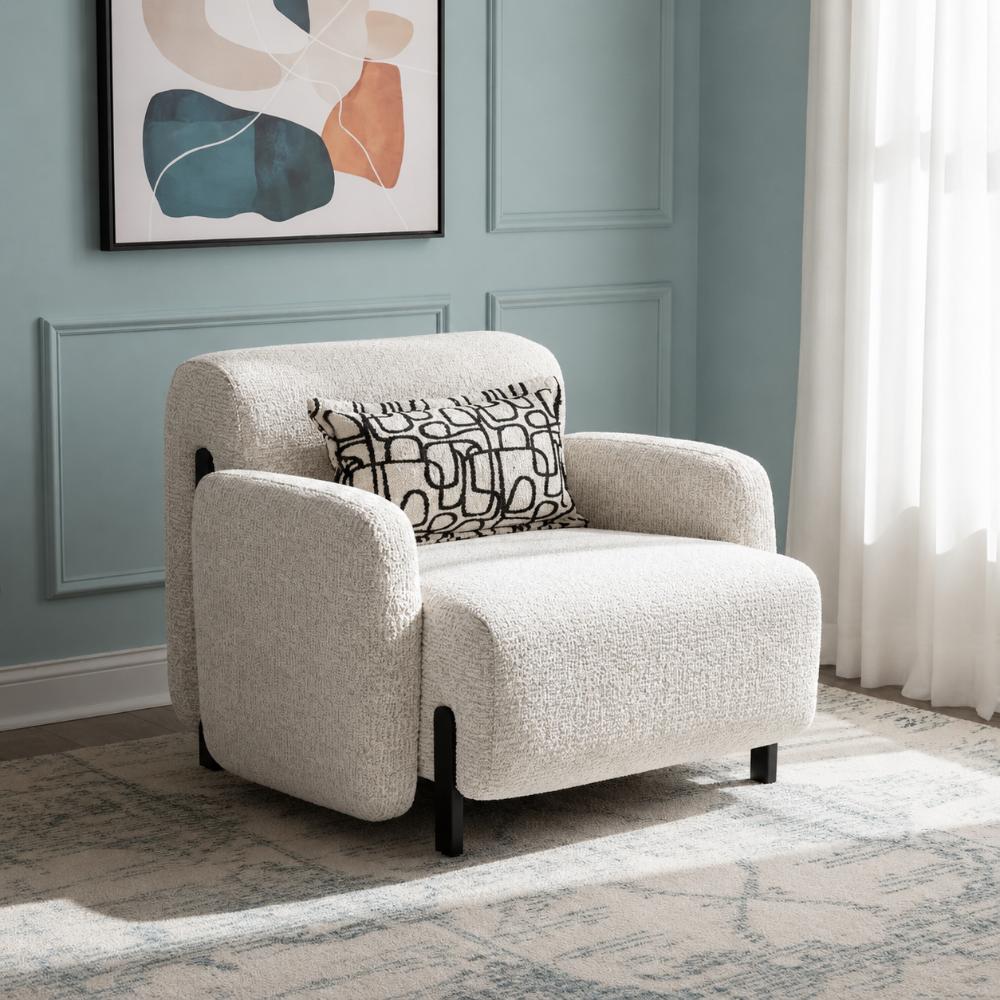 Etro Armchair, Ivory & Light Grey thumbnail 2